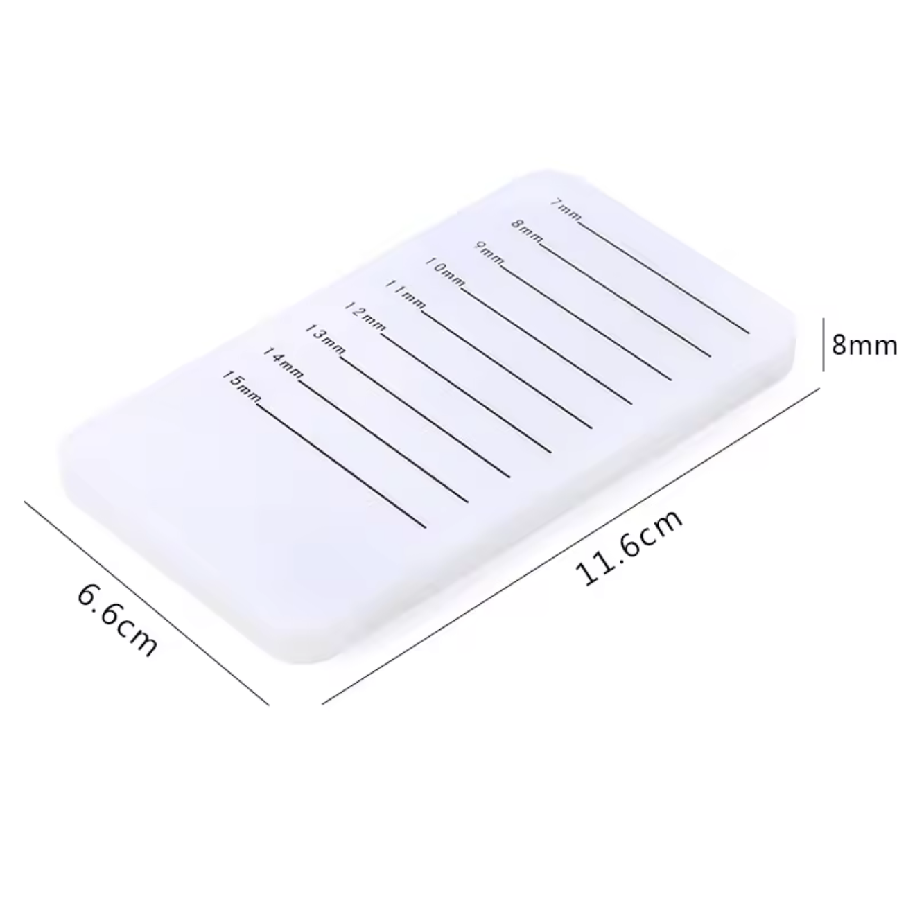 Individual Eyelash Extension Hand Plate Holder Lash Tray Strip Palette 7mm to 14mm