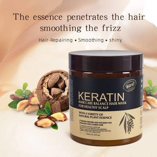 KERATIN HAIR CARE BALANCE HAIR MASK BROWN 500ML original