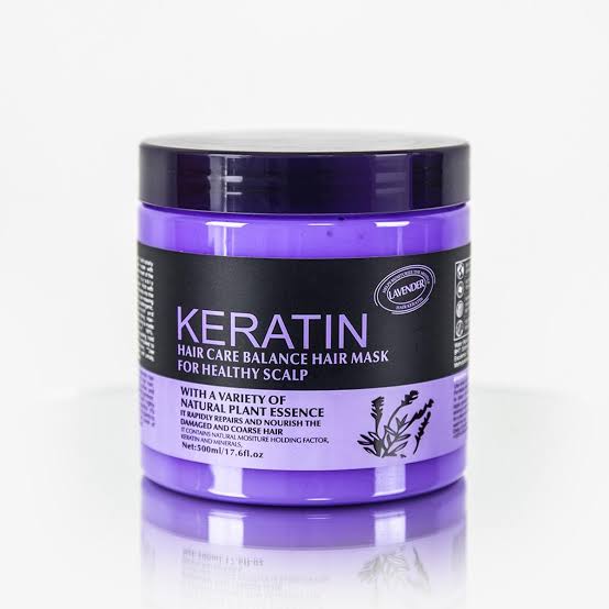 Lavender Hair Care Balance Keratin Hair Mask & Hair Treatment for Healthy Scalp 1000 ml (Original)