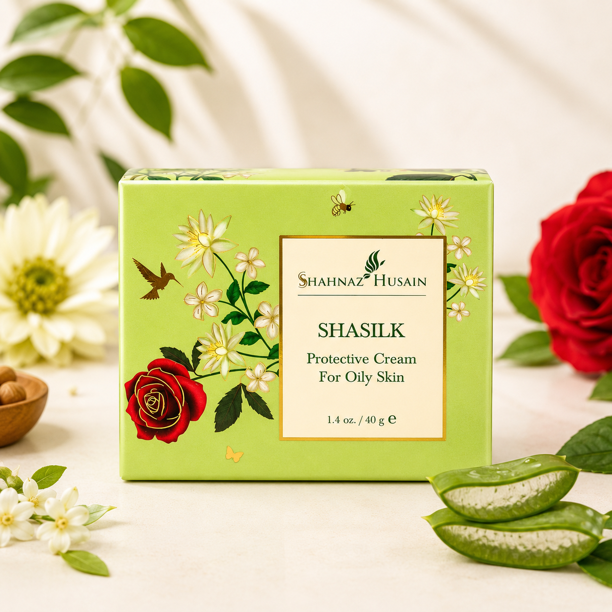 Shahnaz Husain Shasilk Protective Moisturising Cream For Oily Skin