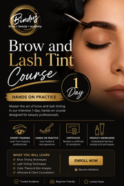 Brow and Lash Tint Course, 1 Day Hands On Training | Bindu’s Beauty & Academy NZ
