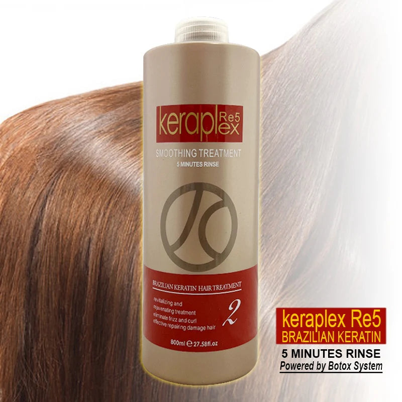 KERAPLEX RE5 BRAZILIAN KERATIN HAIR TREATMENT 5 MINUTES RINSE 800ML
