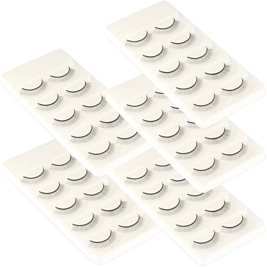 25 pairs Practice  Eyelash Extension Self-Adhesive   5 Trays