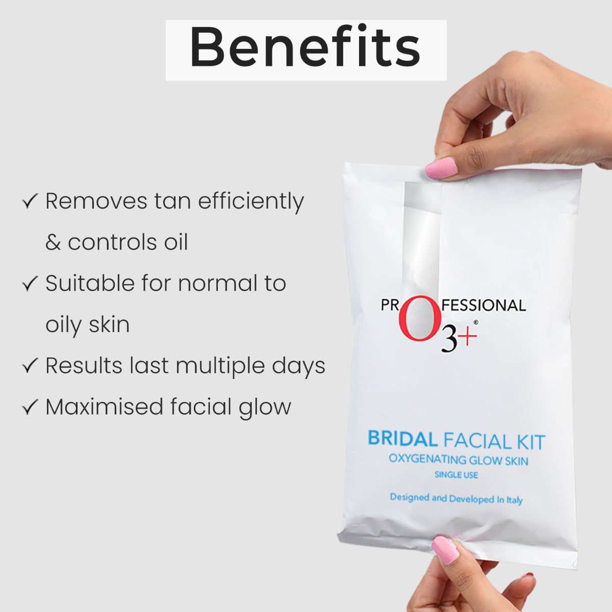 O3+ Bridal Facial Kit Oxygenating Glow Skin 81g | Oily & Combination Skin