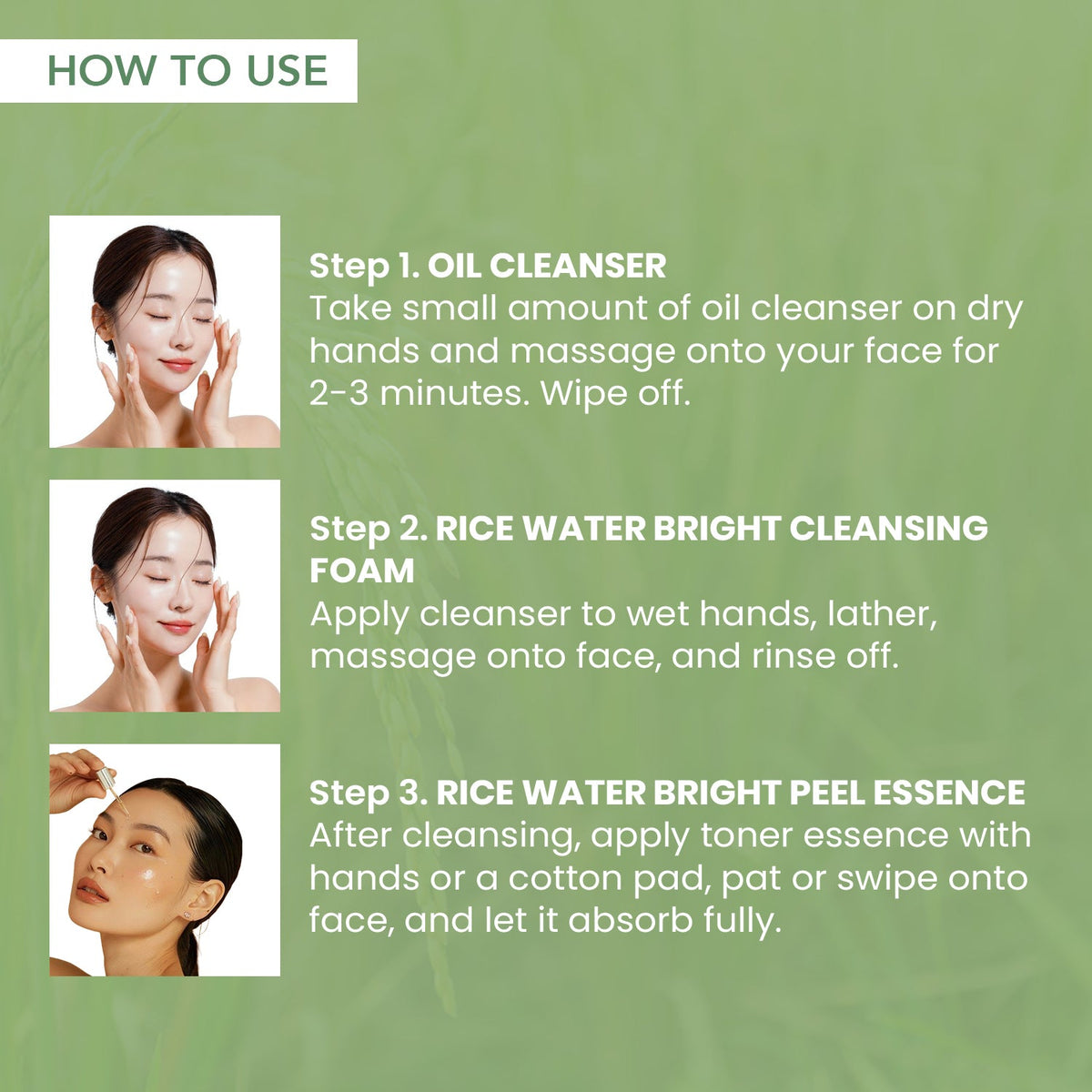 O3+ Korean Glass Glow Rice Water Facial Kit for All Skin Types