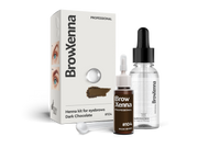 Brow Henna Powder with Hyaluronic Mixing Base Included – BrowXenna® 104 Dark Chocolate Brown