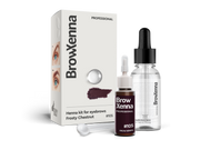 Brow Henna Powder with Hyaluronic Mixing Base Included – BrowXenna® 105 Frosty Chestnut Brown