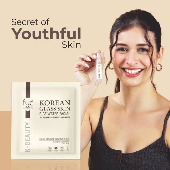 Fyc Korean GLass Glow Skin Rice Water facial Kit 915gm