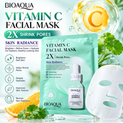 BIOAQUA Vitamin C Facial Sheet Mask | Brightening & Hydrating