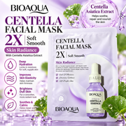 BIOAQUA Centella Facial Sheet Mask | 2X Soft Smooth Skin Radiance & Hydration
