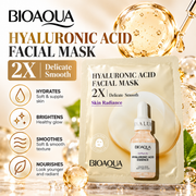 BIOAQUA Hyaluronic Acid Facial Sheet Mask | 2X Delicate Smooth & Hydrating