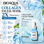 BIOAQUA Collagen Facial Sheet Mask | 2X Moisturizing & Skin Radiance