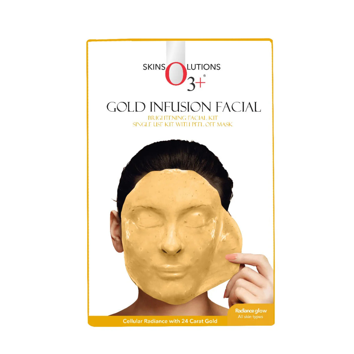 O3+ Gold Infusion Facial Peel Of Facial Kit for Softening and Smoothening Skin (45g)