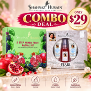 Shahnaz Husain Pearl White Plus & Mixed Fruit Facial Kits Combo | Only $29