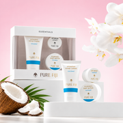 Pure Fiji Coconut Essentials Gift Pack | Hand Cream, Body Butter & Lip Balm Xmas Pack