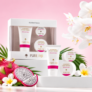Pure Fiji Coconut Essentials Gift Pack | Hand Cream, Body Butter & Lip Balm Xmas Pack Dragon Fruit