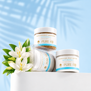 Pure Fiji White Gingerlily Mini Christmas Gift Set | Sugar Scrub & Body Butter