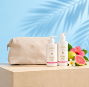 Pure Fiji Body Mates Guava Christmas Gift Set | Shower Gel, Body Lotion & Toiletry Bag