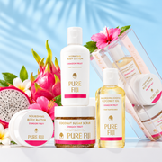 Pure Fiji Glow Spa Box Dragon Fruit Christmas Gift Set | 4 Piece Body Care Kit