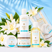 Pure Fiji White Gingerlily Glow Spa Box Christmas Gift Set | 4 Piece Body Care Kit
