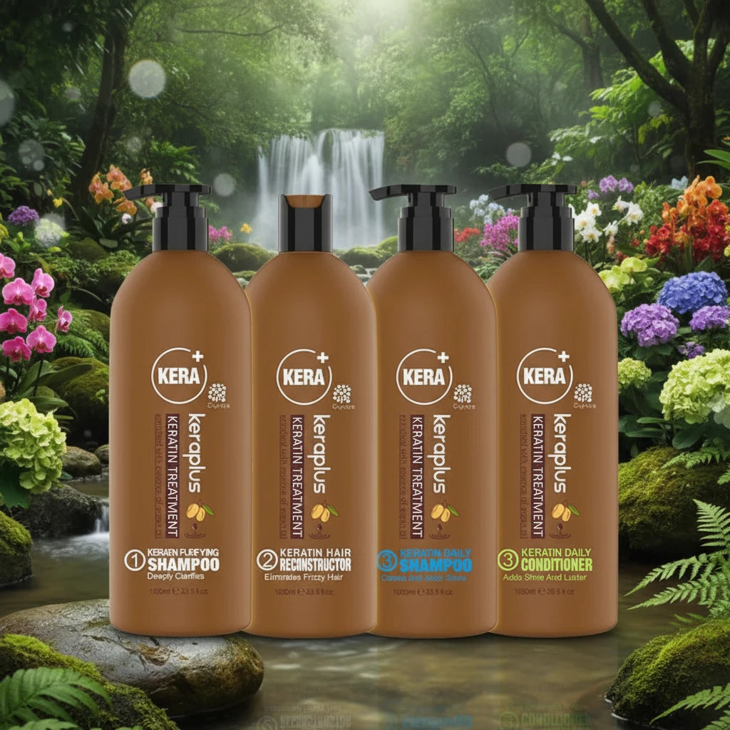 CYNOS KERAPLUS KERATIN TREATMENT SET STRONG FORMULA LARGE SET INCLUDES 1000Ml *4