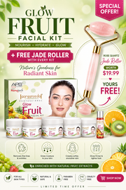 Aryanveda Glow Fruit Facial Kit + FREE Rose Quartz Jade Roller (Worth $19.99)

Reveal Naturally Fresh, Healthy & Radiant Skin