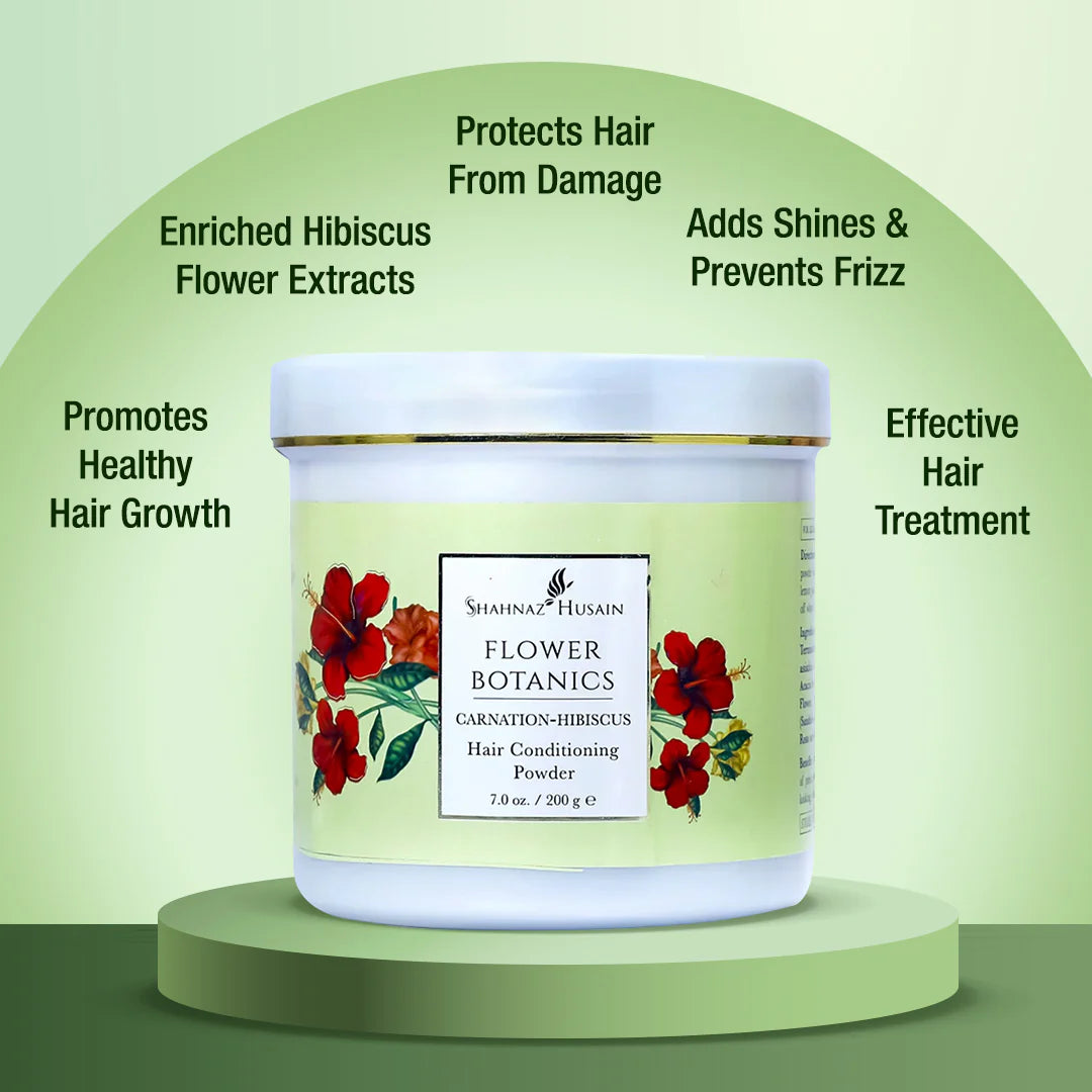 Shahnaz Husain Flower Botanic Hibiscus Hair Conditioning Mask - 200g ( Anti Hair Loss and Conditioning)
