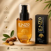 ENZO Brazilian Keratin Cure Argan Oil Hair Serum 60ml | Frizz Control & Shine