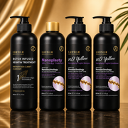 LUXSILK Keratin Nanoplasty Treatment Set with No Yellow Formula 800ml x 4 Professional System