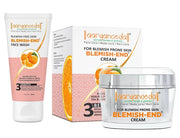 Aryanveda Blemishend Face Wash 50ml And Blemishend Unisex Anti Blemish and Pigmentation Face Cream 50gm