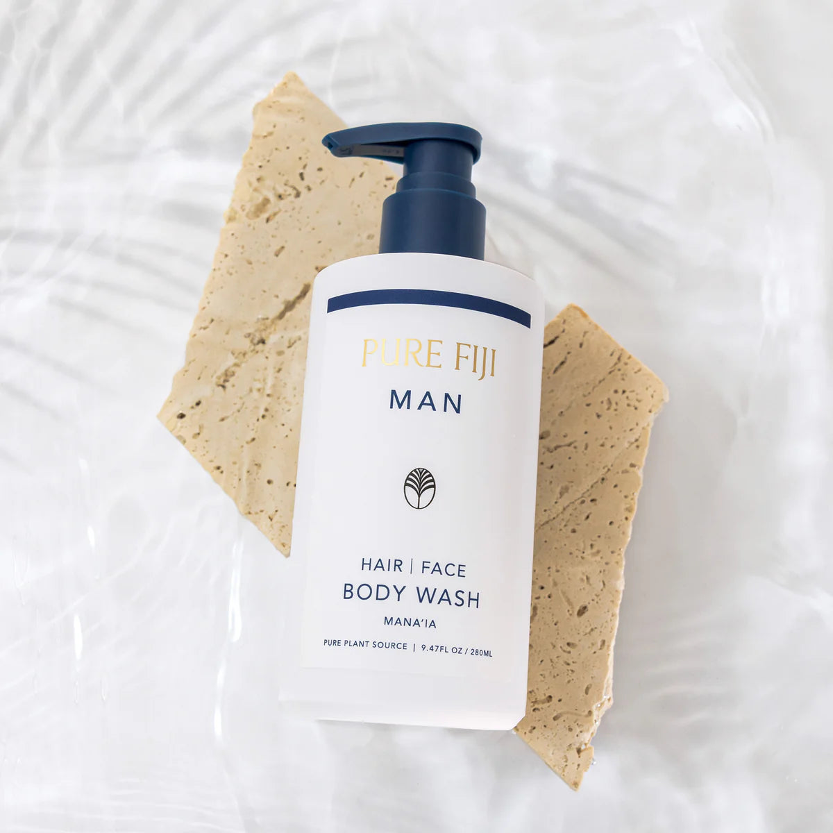 Pure Fiji Man Hair Face & Body Wash 280ml Manaia