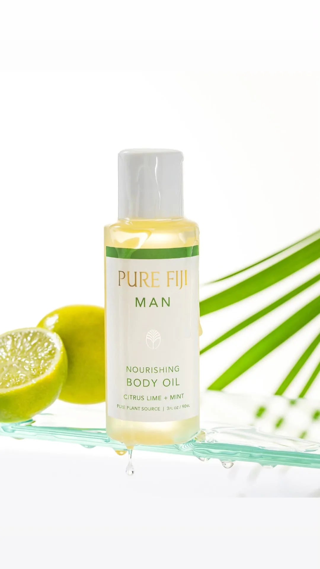 Pure Fiji Man Body Oil 90 ML Citrus Lime & MInt