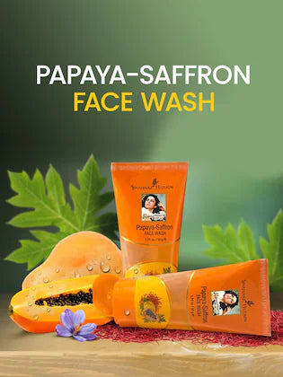 Shahnaz Husain Papaya Saffron Face Wash 50ml