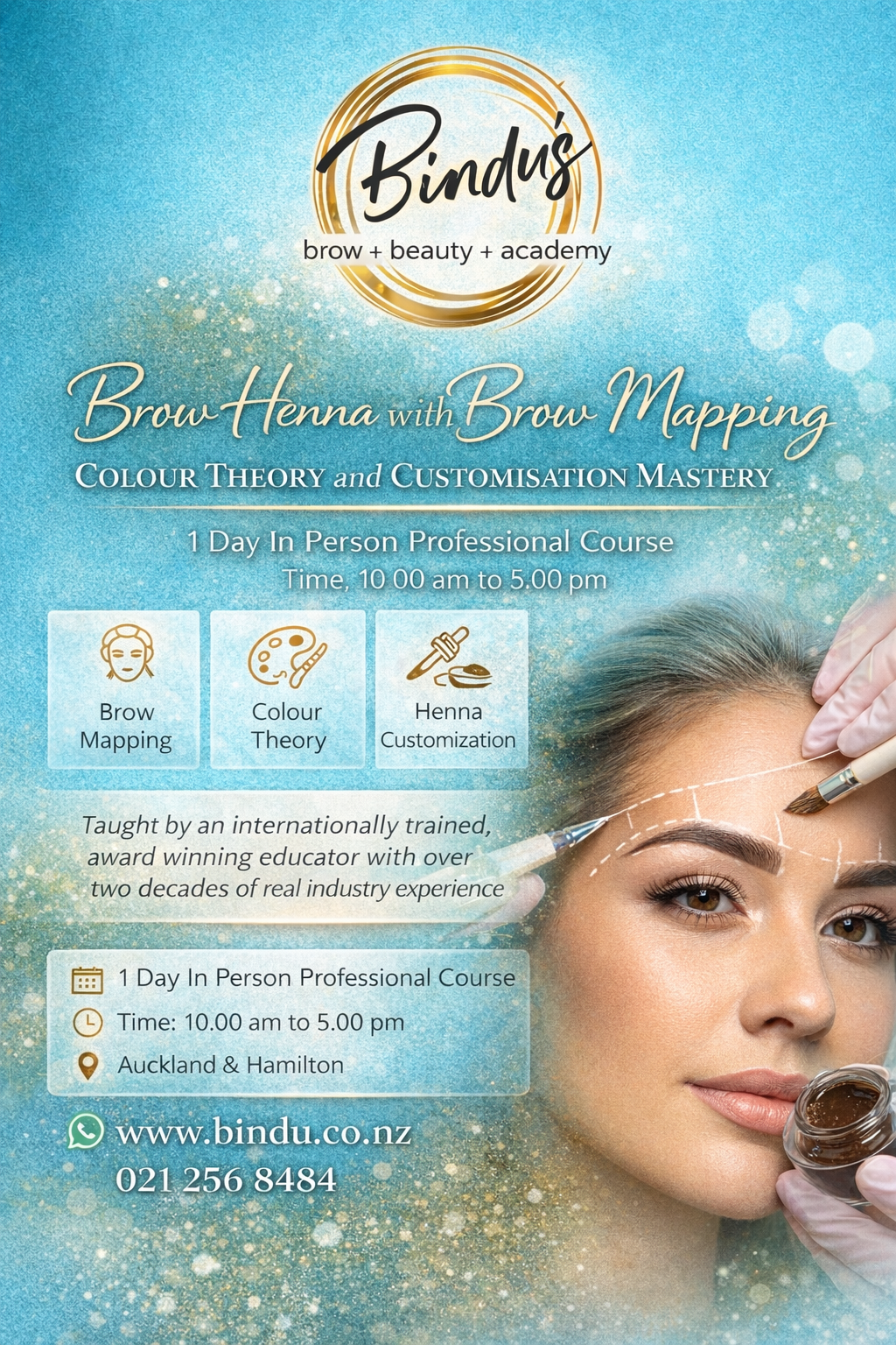 Brow Henna with Brow Mapping, Color Theory and Customisation Mastery

In-Person Professional Training