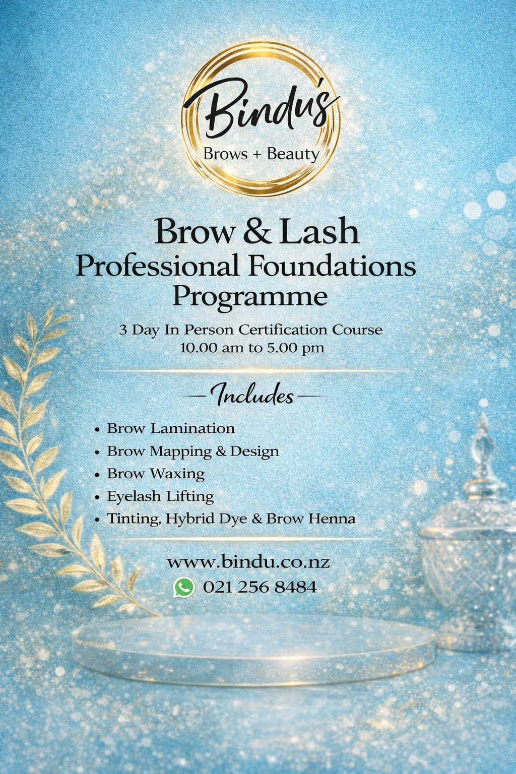 Brow & Lash Professional Foundations Programme 3 Days