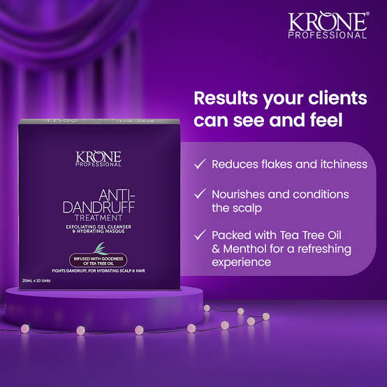 Krone Hair Spa + Ampoules Anti Dandruff 20mls 10 units