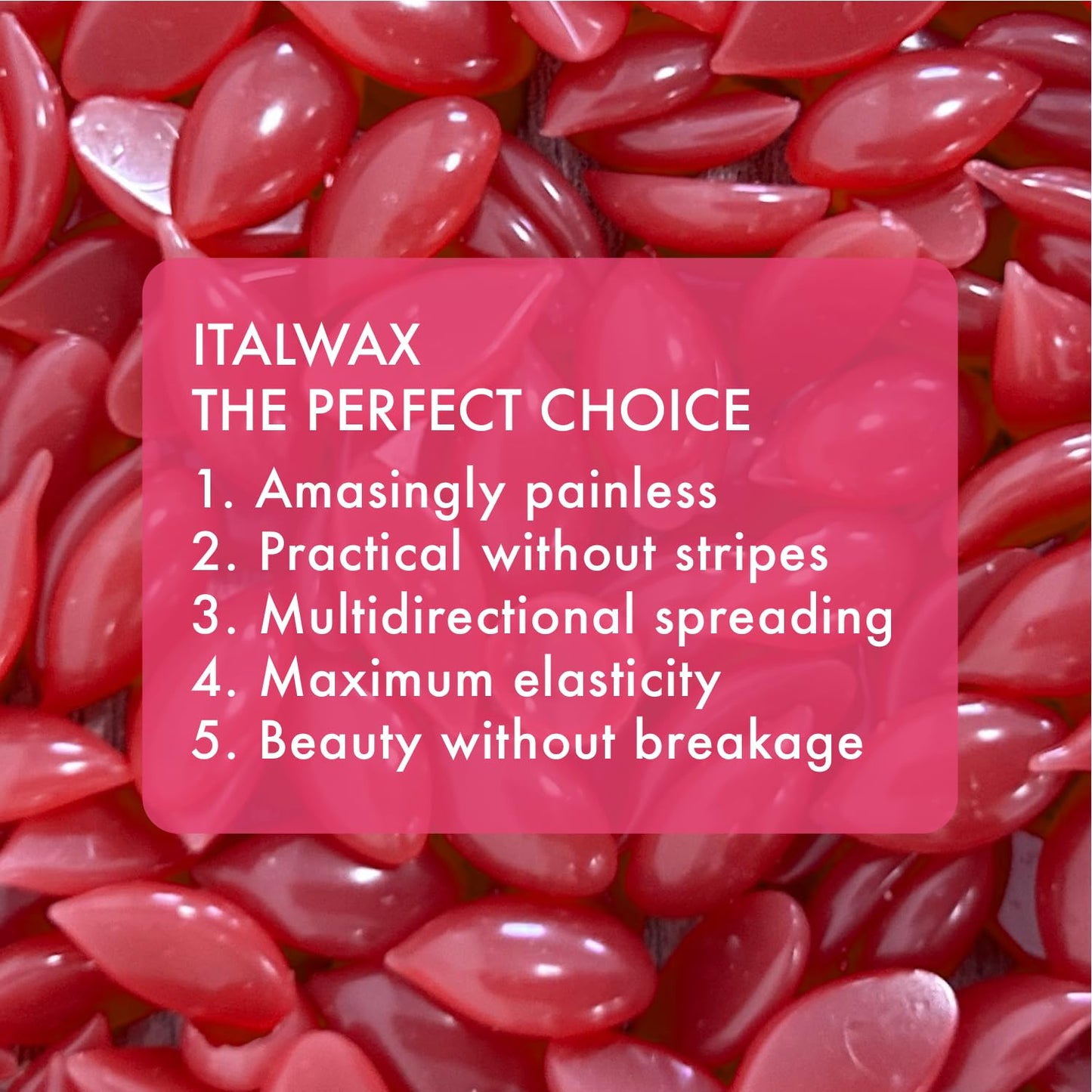 ITALWAX - HARD WAX ROSE, 1KG