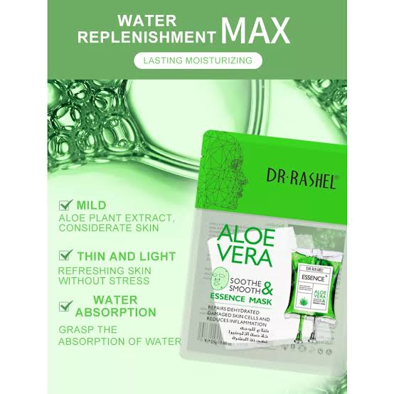Dr.Rashel Aloe Vera Soothe & Smooth Essence Mask - 1-Mask