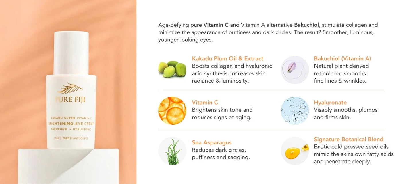 Pure Fiji Vit C Brightening Eye Cream 15ml