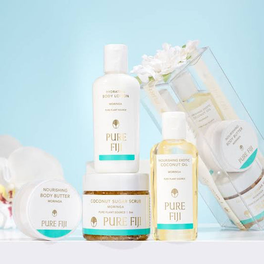 Pure Fiji Glow Spa Gift Set Moringa (Pack of 4)