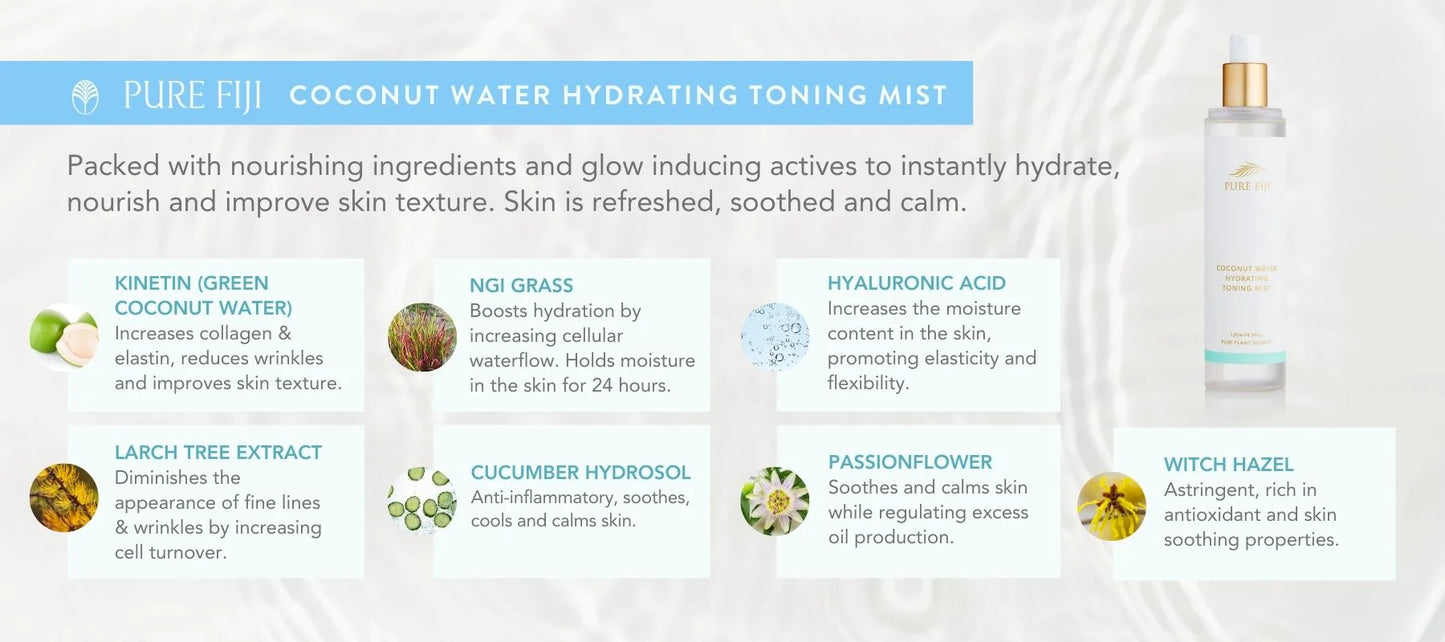 Pure Fiji Coconut Hydrating Toning Mist - 130ml