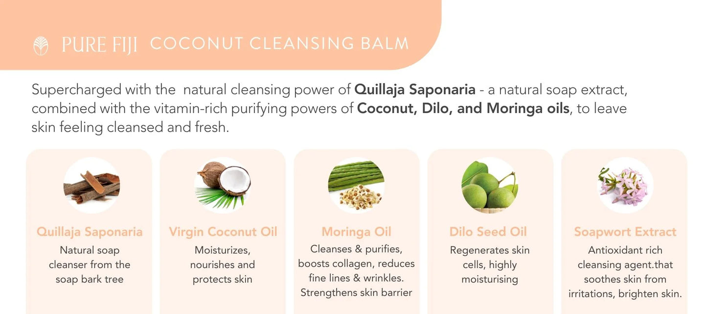 Pure Fiji Cleansing Balm Coconut - 100ml