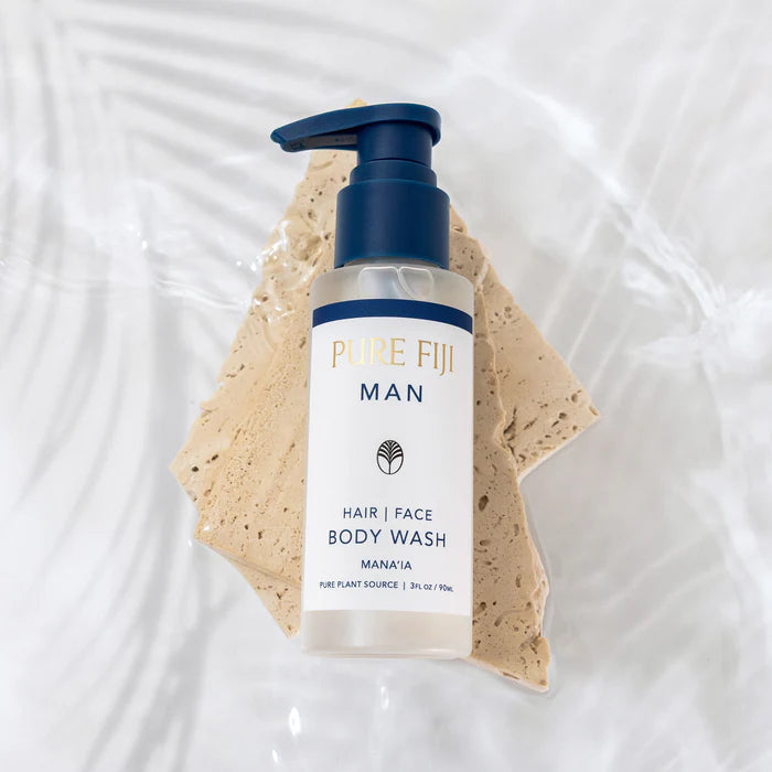 Pure Fiji Man Hair Face & Body Wash 90ml Manaia