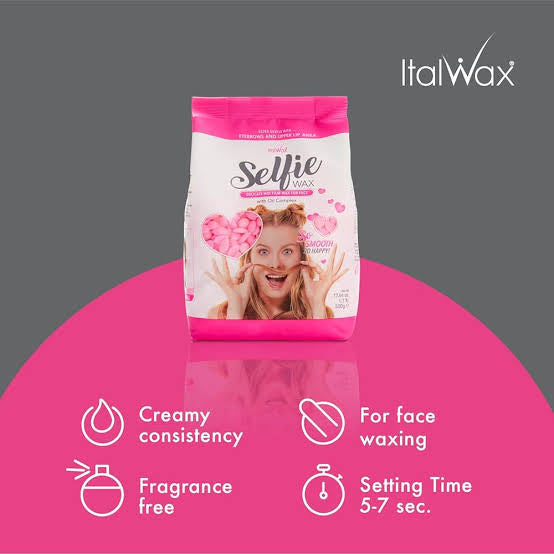 ItalWax Selfie Hot Beans Wax (500gm) Best for Face and Brazilian