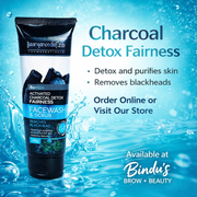 Aryanveda Charcoal Detox Fairness Face Wash and Scrub 100gms