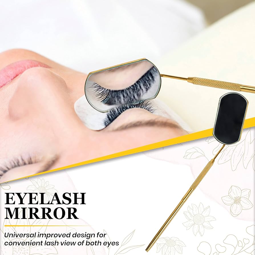 Stainless Steel Lash Extension Mirror - 1pc