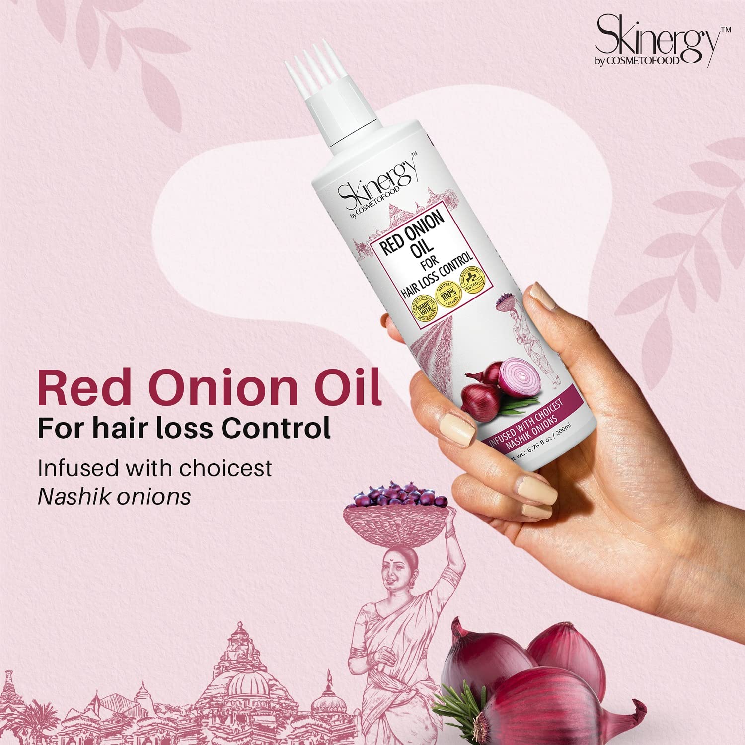 SkinEnergy Red Onion Anti Hair Fall Oil - 200ml