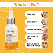 Aryanveda Glowelle Vitamin C 20% Brightening Serum with Gold Particles - 30ml