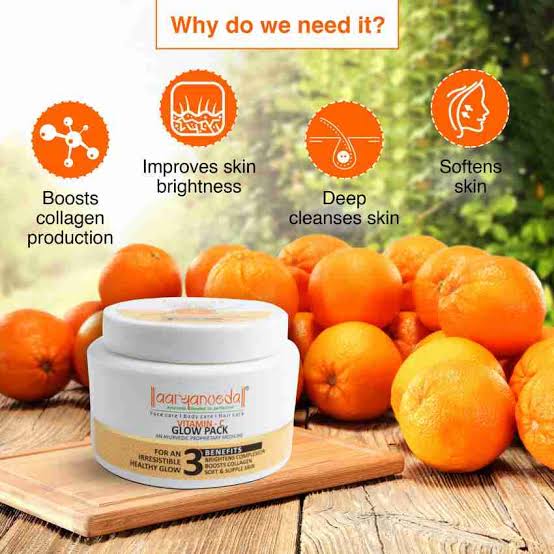 Aryanveda Vitamin C Glow Gel Face Mask - 100g