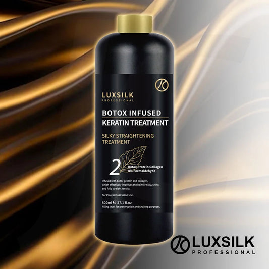 LUXSILK Keratin Botox Infused No.2 Silk Straightening Treatment 800ml